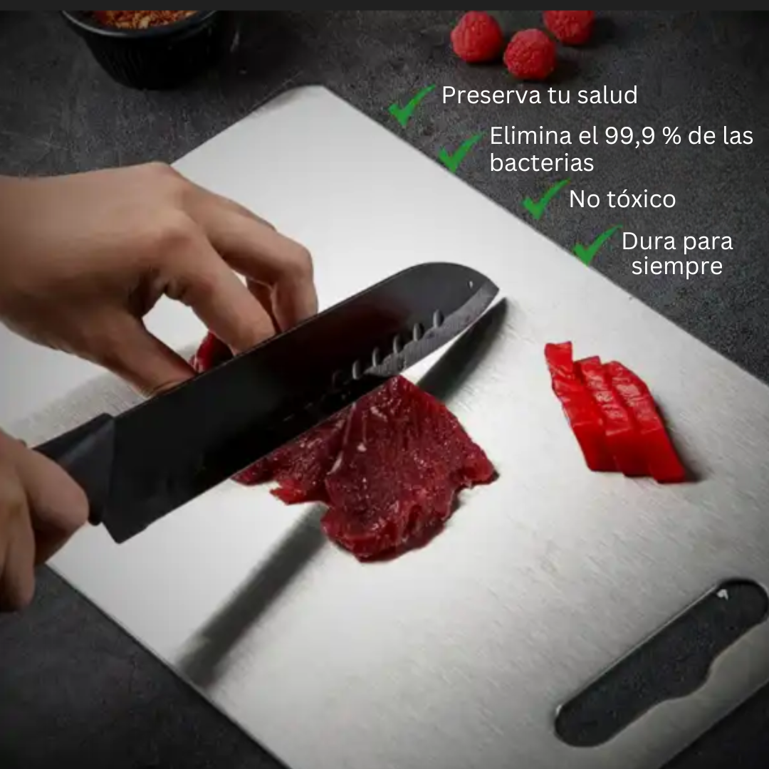 InoxPro™ - Tabla de Cortar de Acero Inox