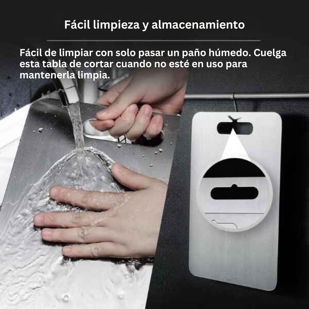 InoxPro™ - Tabla de Cortar de Acero Inox