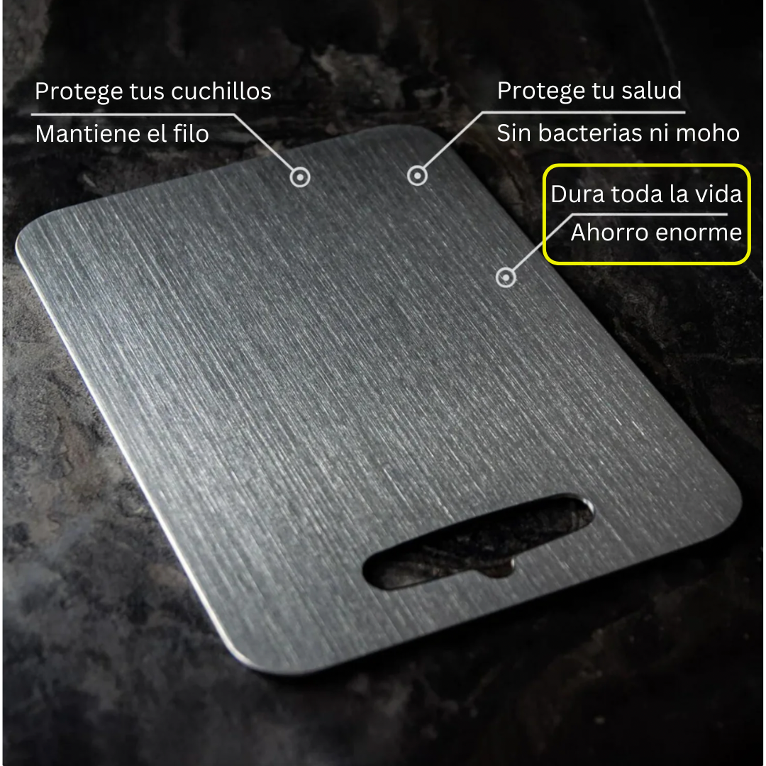 InoxPro™ - Tabla de Cortar de Acero Inox