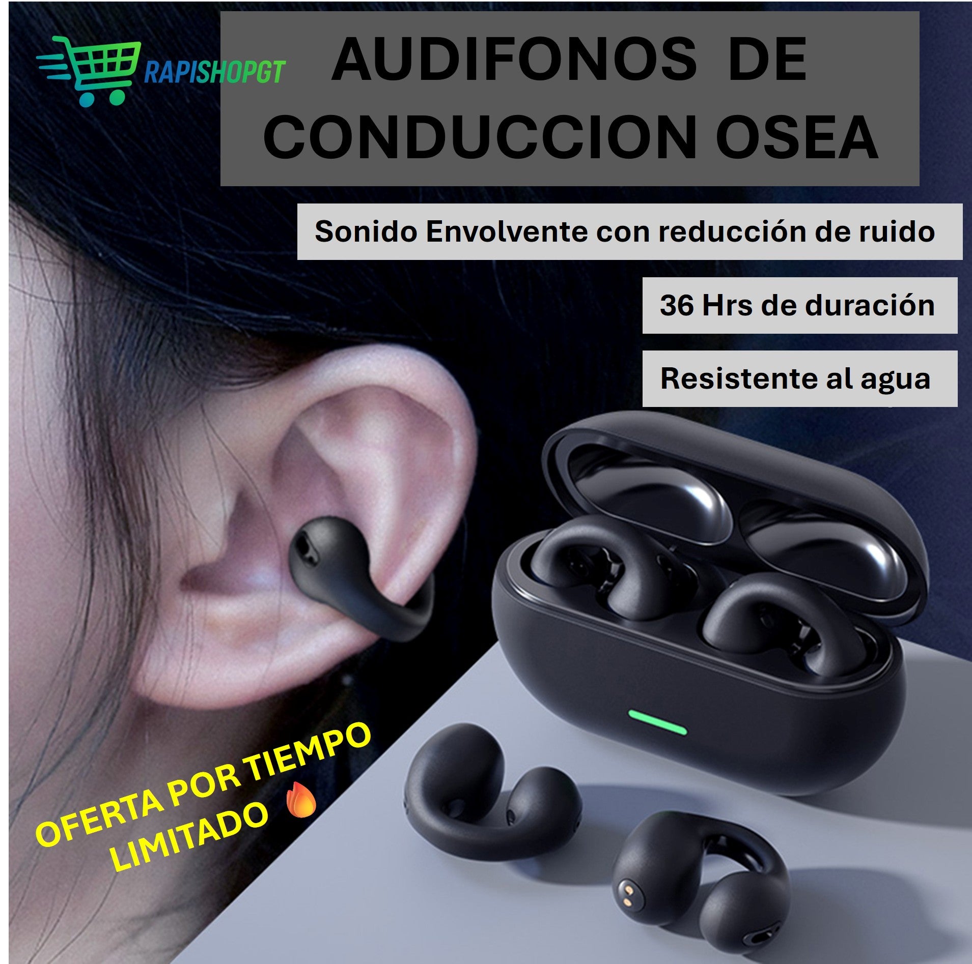 Audifonos de Conducción Osea🎧