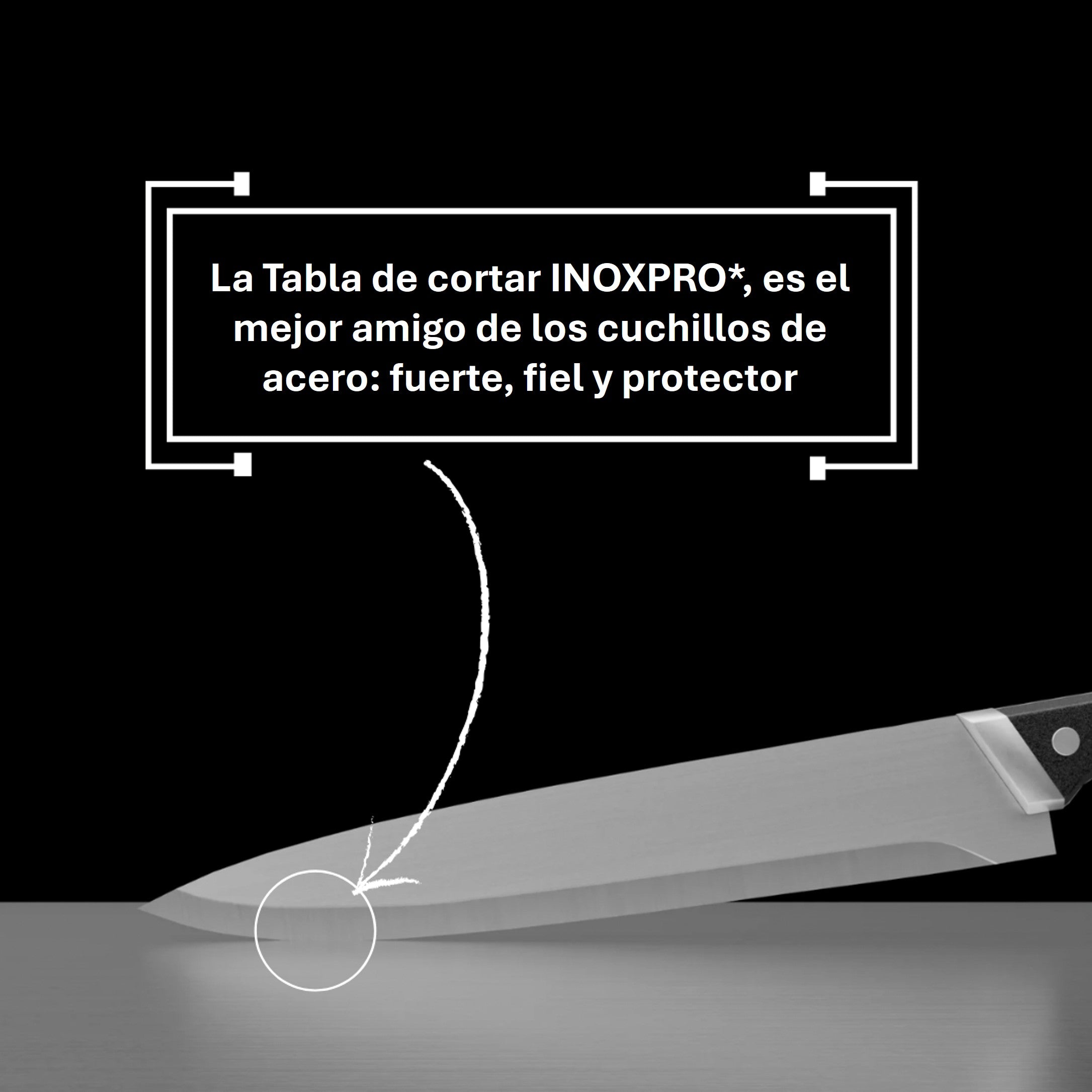 InoxPro™ - Tabla de Cortar de Acero Inox